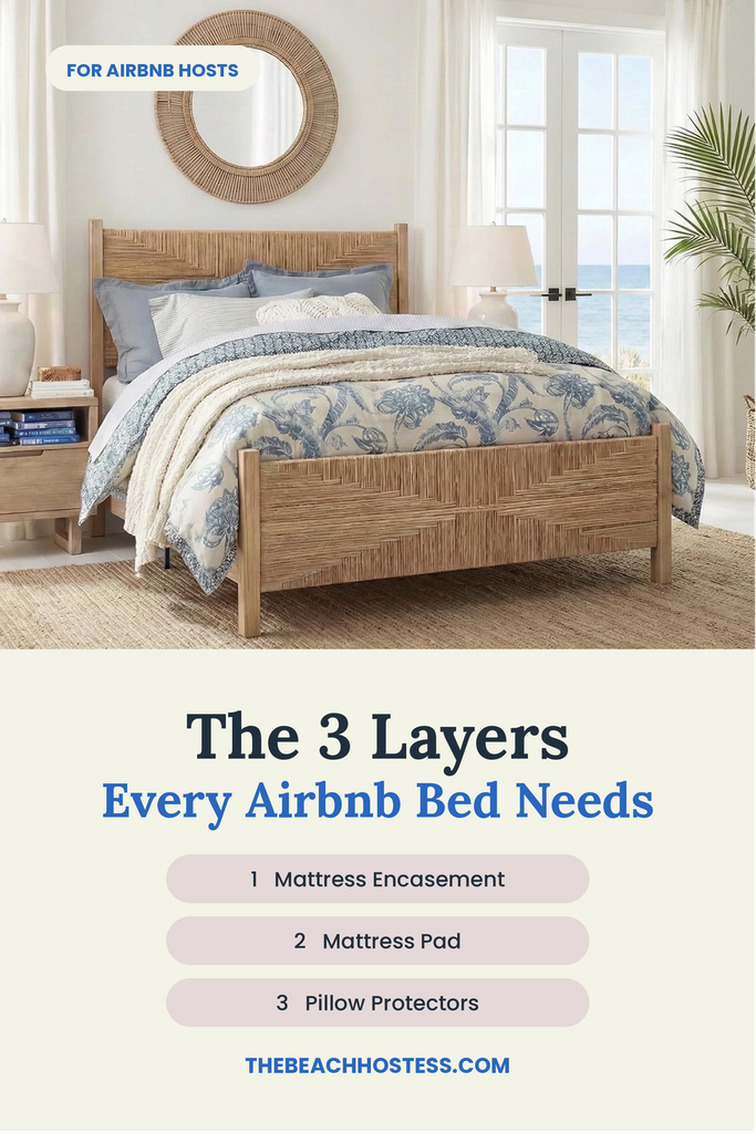 Mattress protector for Airbnb beds: encasement, pad, and pillow protectors